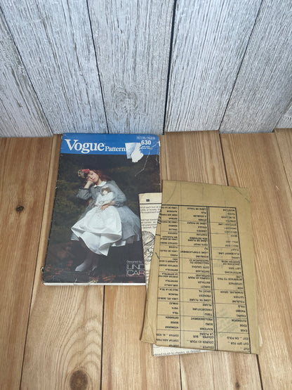 Vogue Craft 630 Stuffed Baby Doll 22" Bride Doll Wedding Dress, Tarin Pattern UNCUT FF
