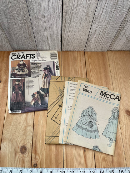 McCalls Crafts 5985 The Great Bunny Cover Up Pattern UNCUT FF