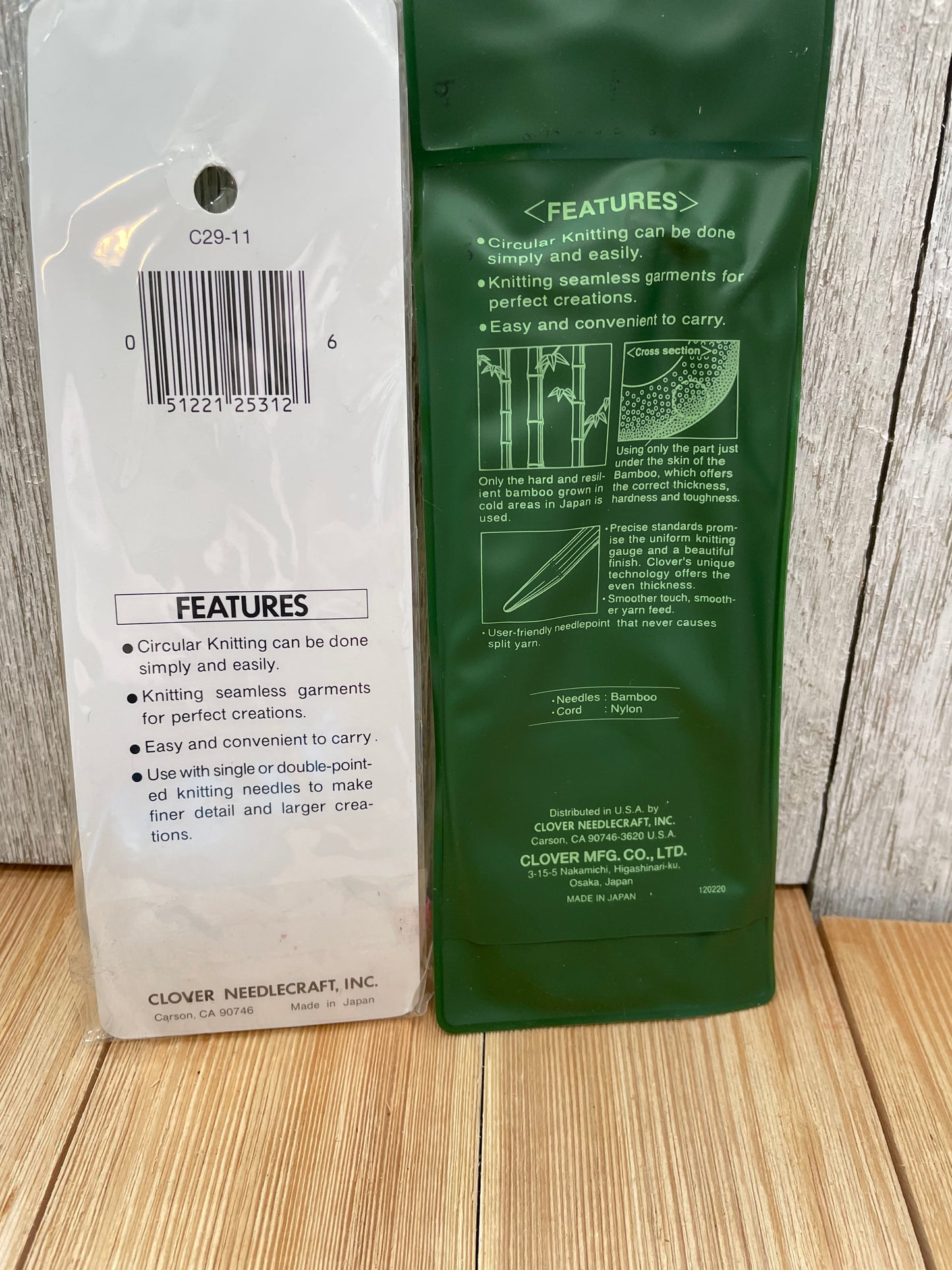 Clover Bamboo Circular Knitting Needles in Original Packaging (U Pick Size)
