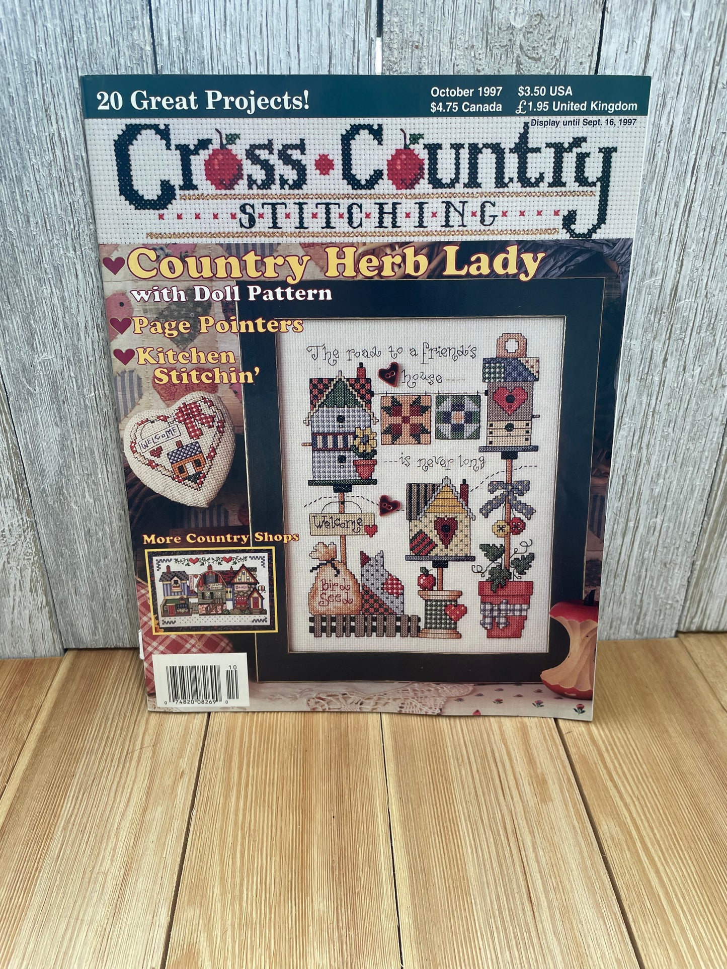Cross Country Stitching Magazine Cross Stitch Pattern Choose Your Book