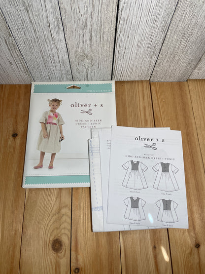 Oliver + S Girls Child Dress and Shorts Physical Pattern (U PIC Pattern) UNCUT FACTORY FOLDED Oliver and S