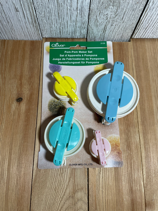 Clover Pom Pom Maker Set of 4 Sizes