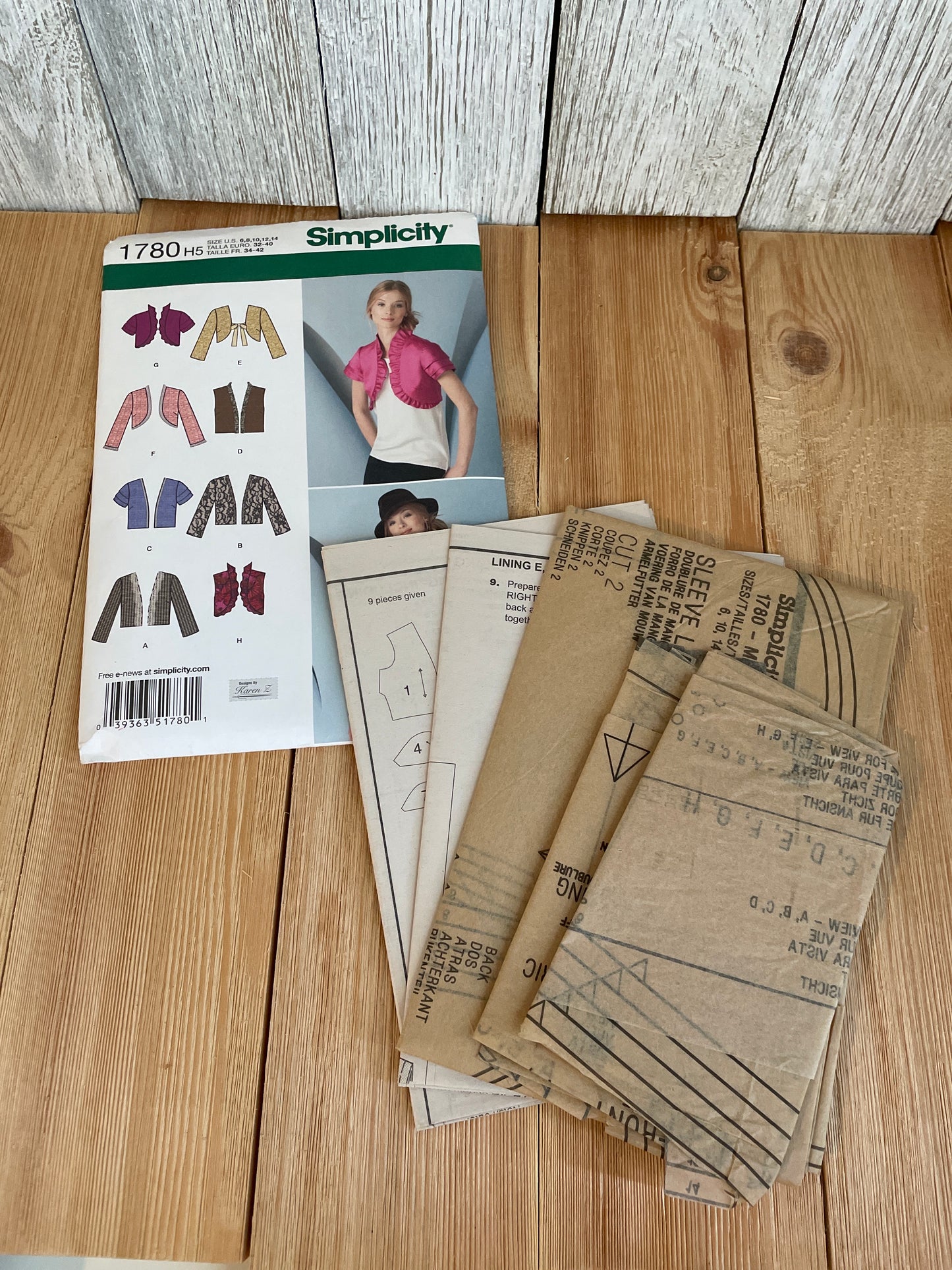 Simplicity 1780 Jacket and Vest Size 6-24 Pattern UNCUT FF