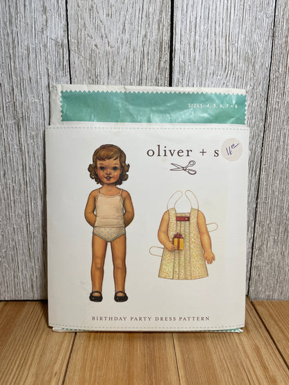 Oliver + S Girls Child Dress and Shorts Physical Pattern (U PIC Pattern) UNCUT FACTORY FOLDED Oliver and S