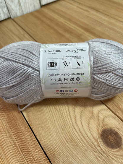 Lion Brand Truboo 100% Bamboo Yarn Silver Tan (U PIC COLOR)