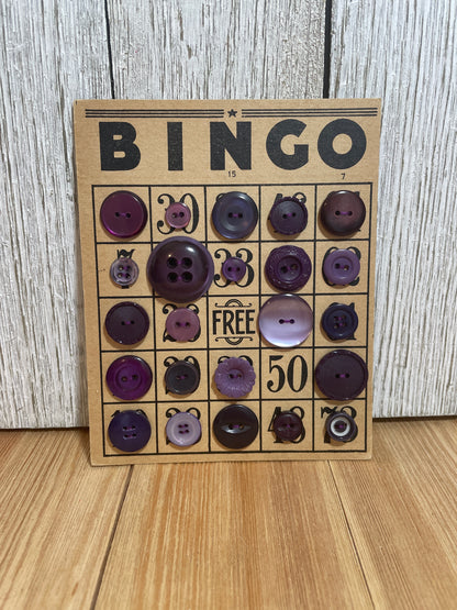 Vintage Button Lot on Bingo Card U PICK Antique Quirky Cute