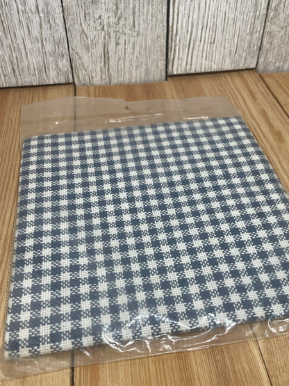 Charles Craft Guildford Gingham 100% Cotton 15"x18" Blue White Plaid Fabric Precut
