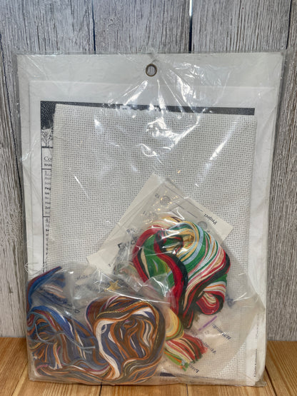 Bucilla Jolly Old St Nick Christmas Stocking Cross Stitch Kit 84105 NEW UNOPEN