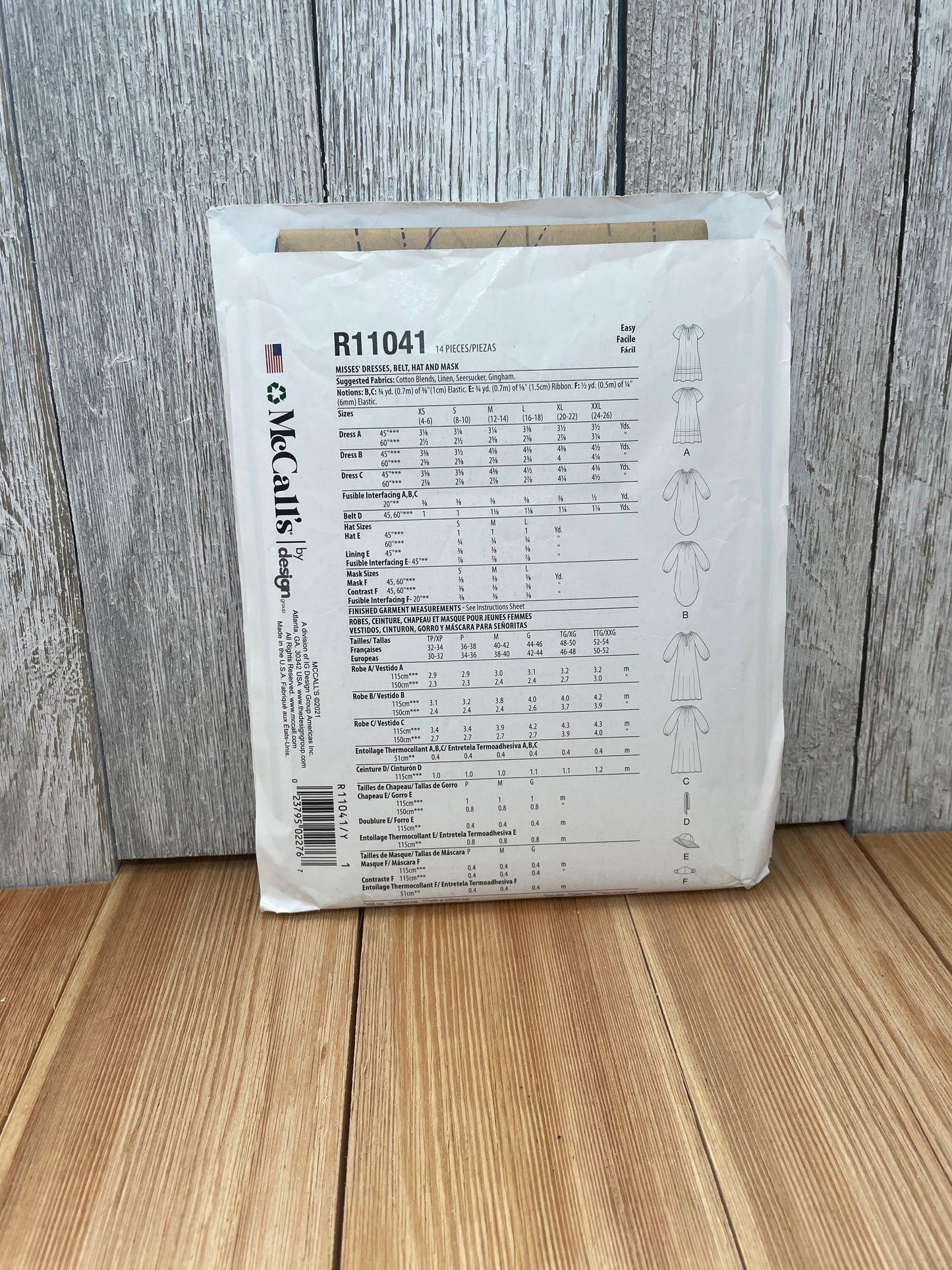 McCall's R11041 Misses Summer Dress with Pockets Size XS-M Uncut FF Sewing Pattern