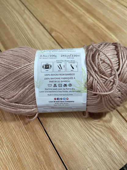 Lion Brand Truboo 100% Bamboo Yarn Silver Tan (U PIC COLOR)