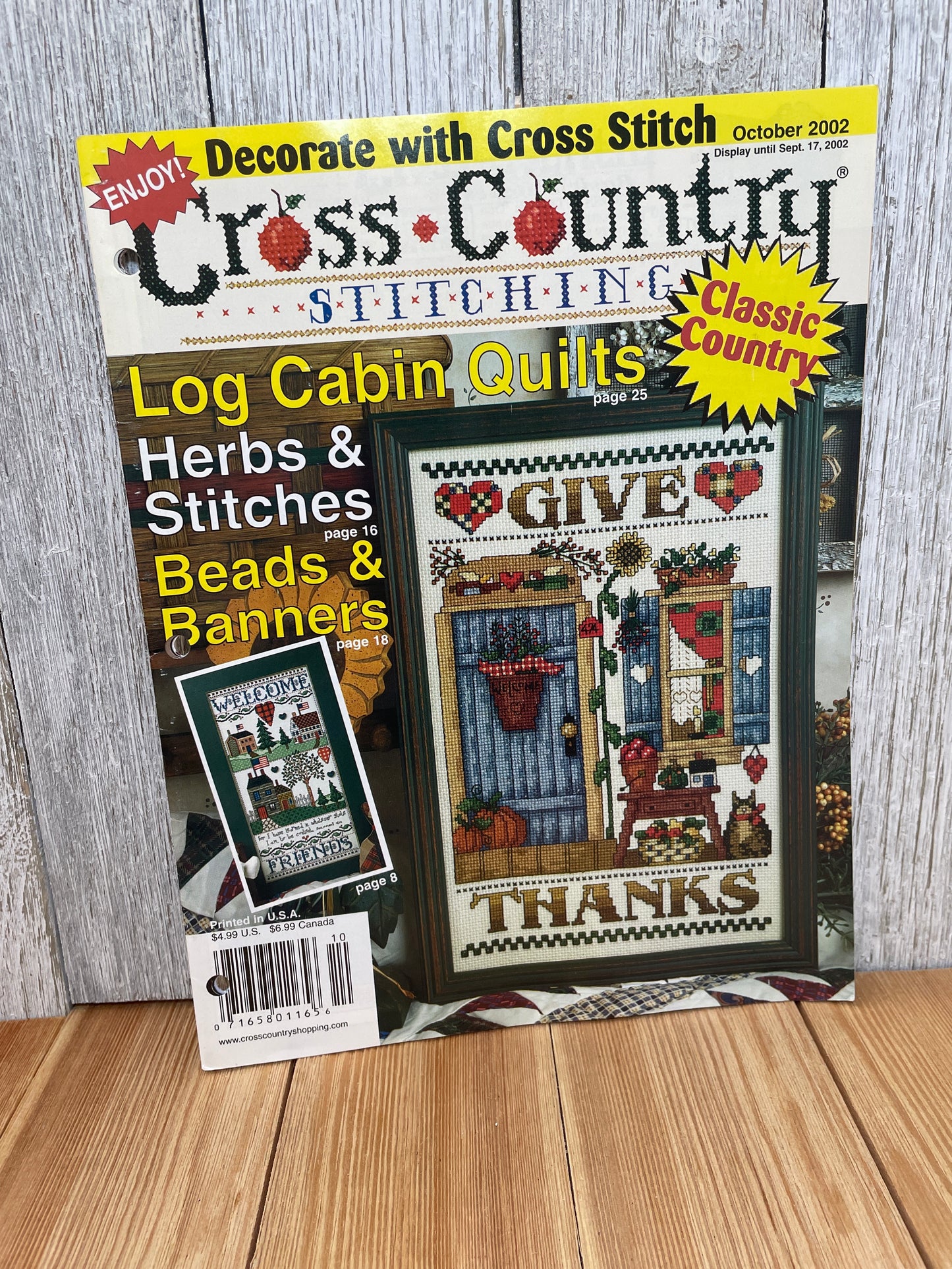 Cross Country Stitching Magazine Cross Stitch Pattern Choose Your Book