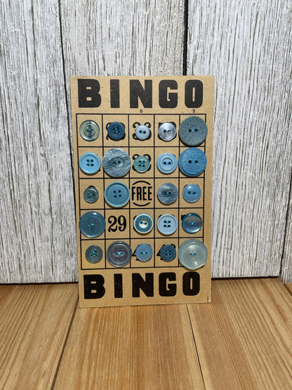 Vintage Button Lot on Bingo Card U PICK Antique Quirky Cute