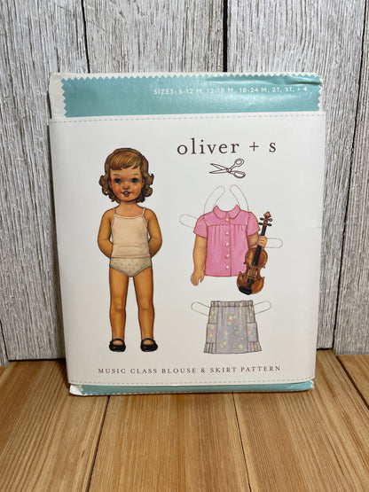 Oliver + S Girls Child Dress and Shorts Physical Pattern (U PIC Pattern) UNCUT FACTORY FOLDED Oliver and S