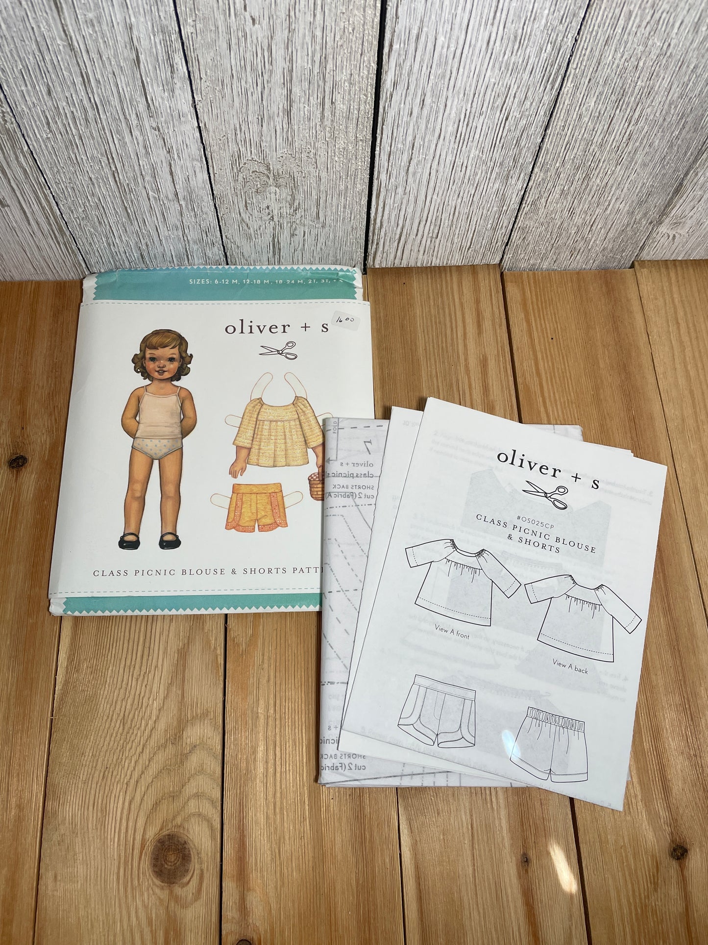 Oliver + S Girls Child Dress and Shorts Physical Pattern (U PIC Pattern) UNCUT FACTORY FOLDED Oliver and S