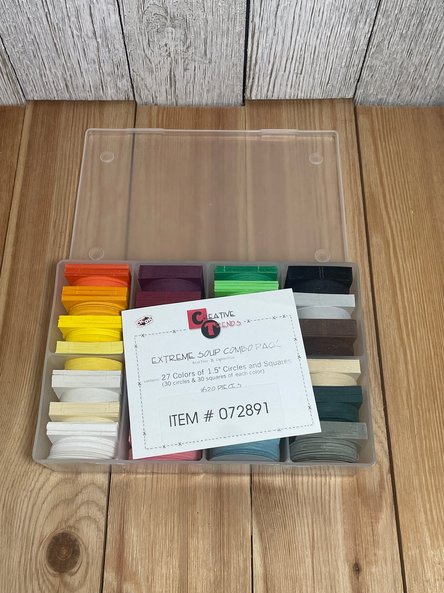 Square Circle Paper Shapes Combo Pack Creative Trends Scrapbooking Precut Paper 1000+ Pieces