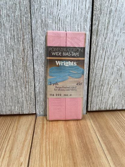 Vintage Single Fold Bias Tape Wright's Boiltex, J&P Coats, Talon, Warren (Pick Your Color)