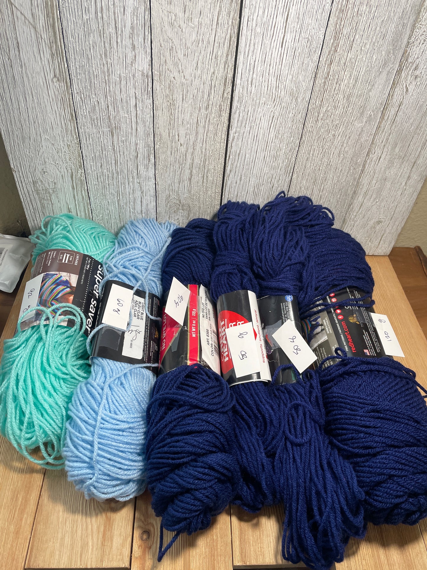 Vintage Red Heart Super Saver Yarn Solid/ Metallic/ Striped/ Ombre Full Skien or Partial Skein (U Pick Color)