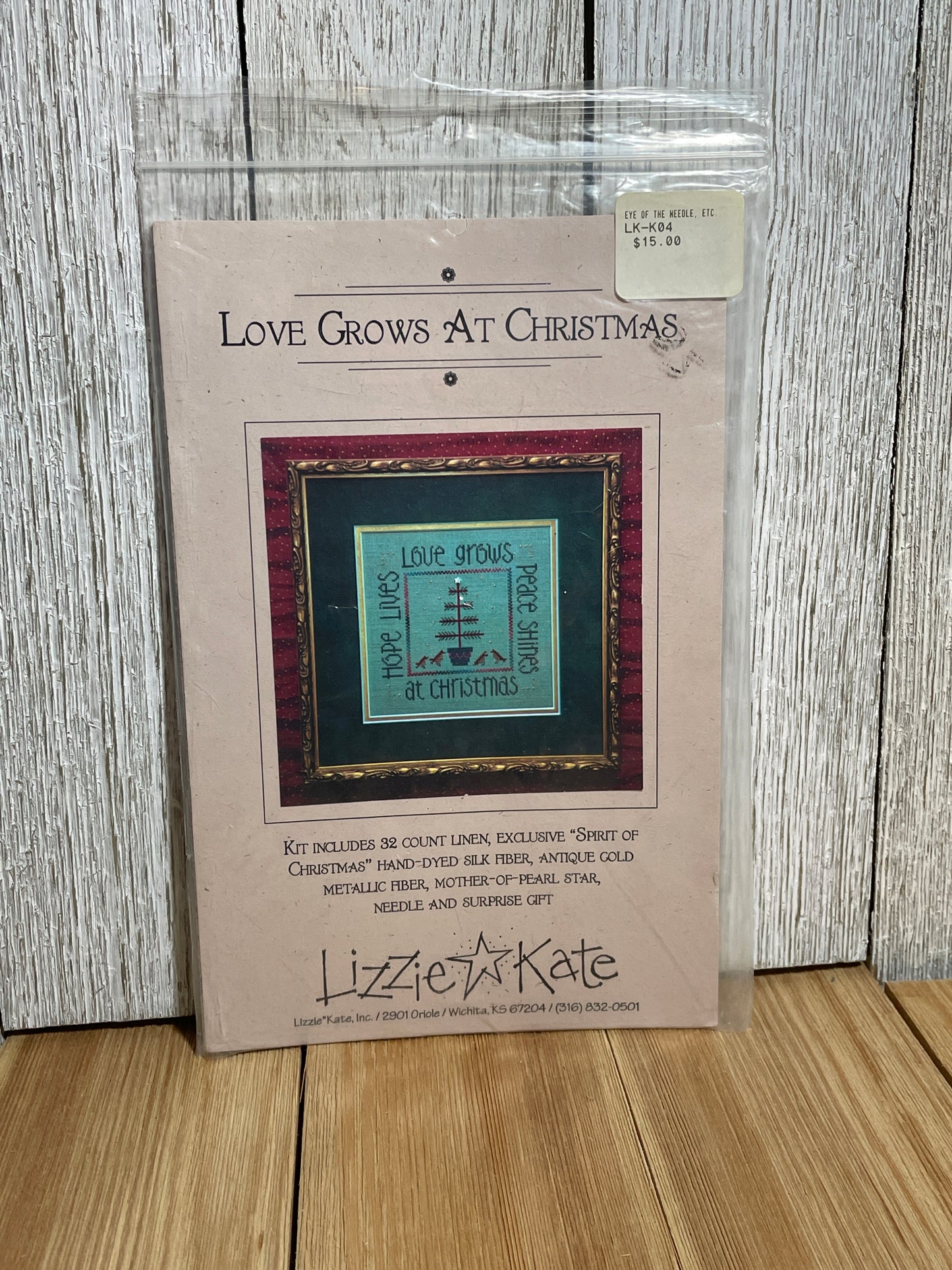 Lizzie Kate Love Grows at Christmas Cross Stitch Pattern Only