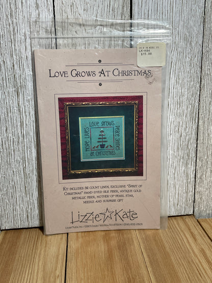 Lizzie Kate Love Grows at Christmas Cross Stitch Pattern Only