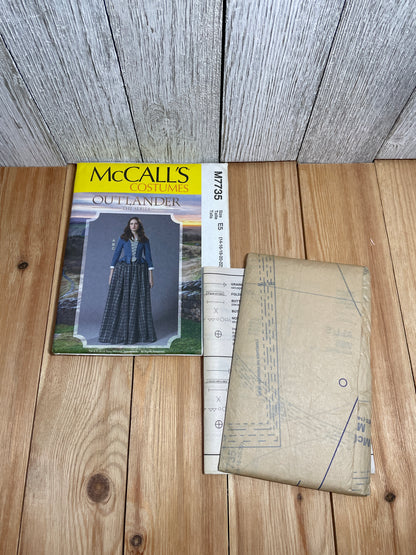 McCall's M7735 The Outlander Costume Plum Top and Skirt Size 14-22 Pattern UNCUT FF Halloween Costume