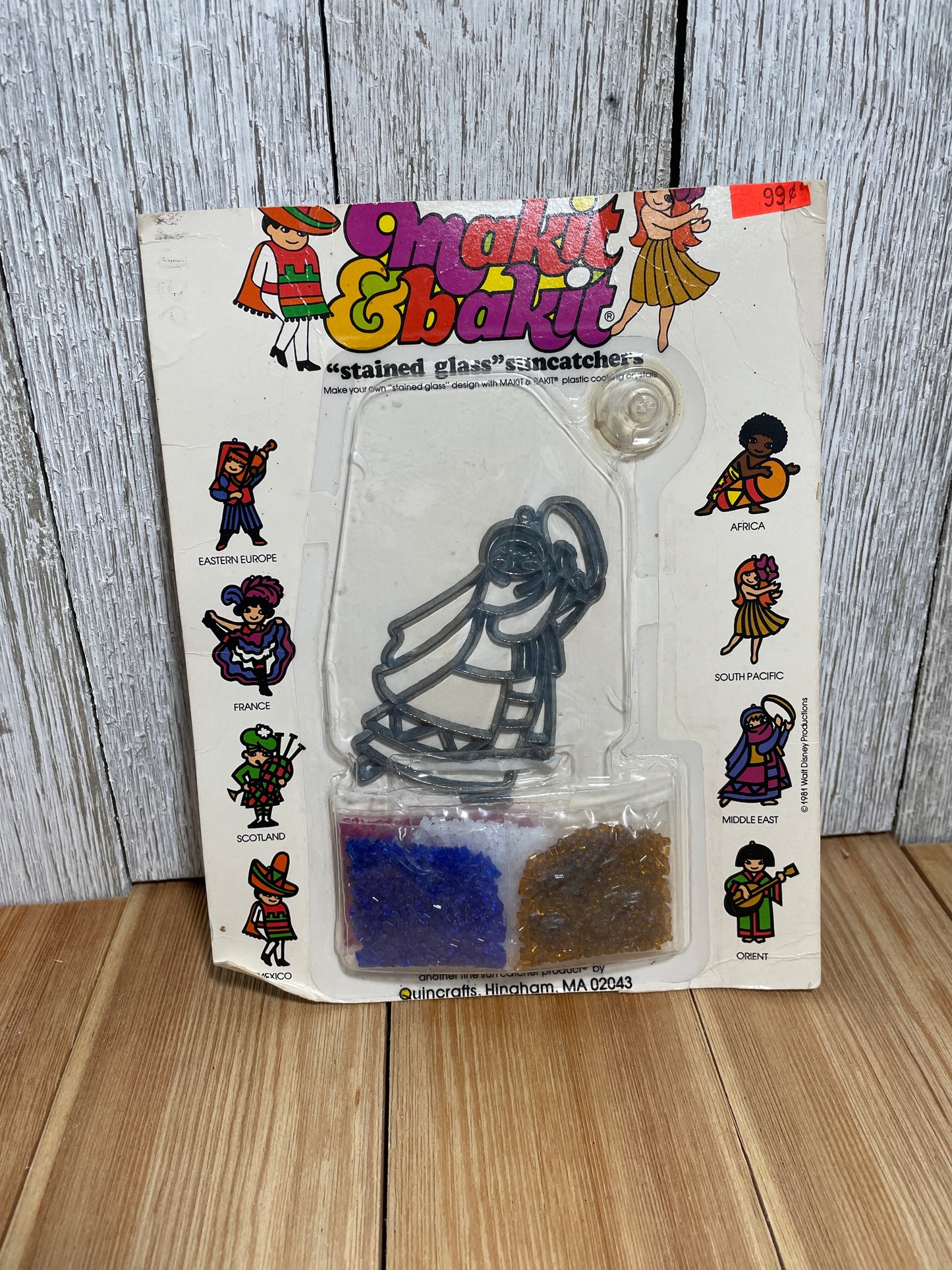 Vtg Makit & Bakit Suncatcher FULL KITS (U Choose Design) Frame and Crystals