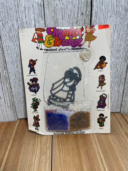 Vtg Makit & Bakit Suncatcher FULL KITS (U Choose Design) Frame and Crystals