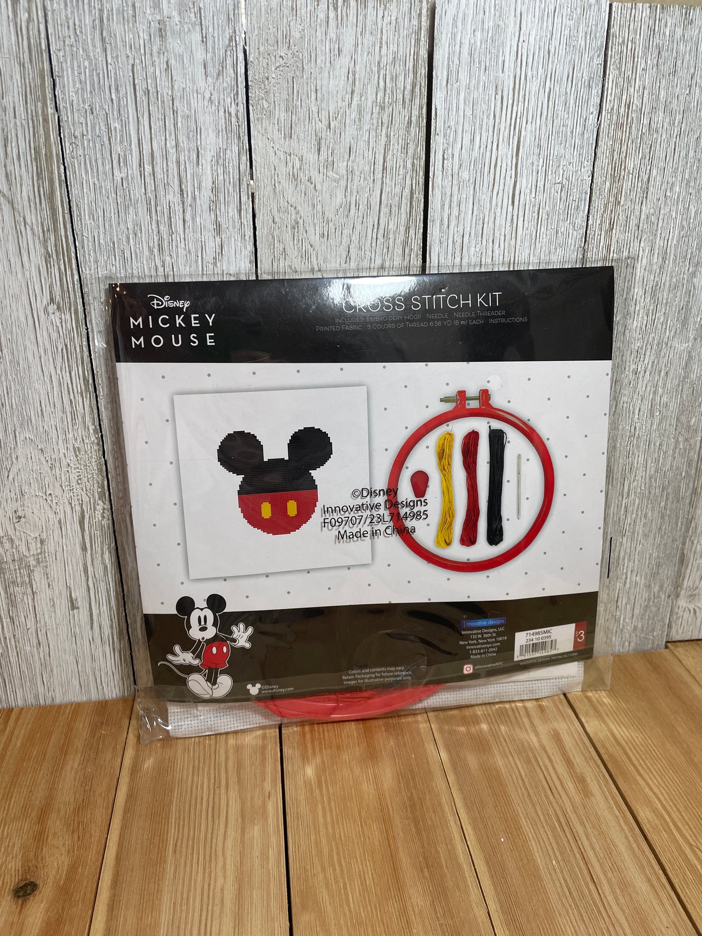 Disney Mickey Mouse Cross Stitch Kit Beginner kit
