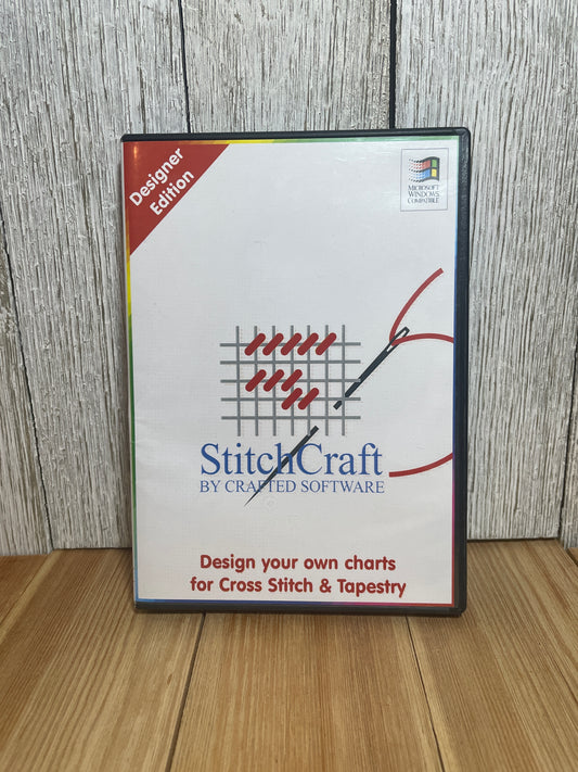 Stitch Craft by Crafted Software Designer Edition Cross Stitch Pattern Designer Great Condition