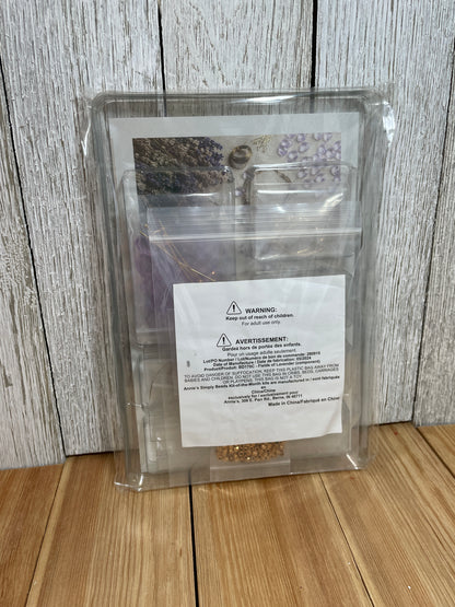 Annies Simply Beads Kit of the Month Feilds of Lavender and Chasing Sunsets Beginner Jewelry Kit (U PIC KIT)