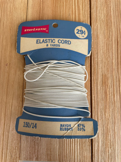 Vintage NOS Elastic Cording Stretch Elastic Pick your Notion