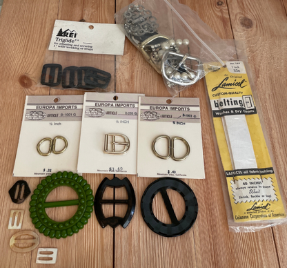 Vintage Belt Buckles 1950's mod Mother of Pearl Metal Pick your bundle Replacement buckles