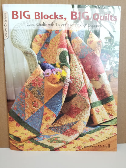 Bog Blocks, Big Quilts Layer Cake Quilt Book New