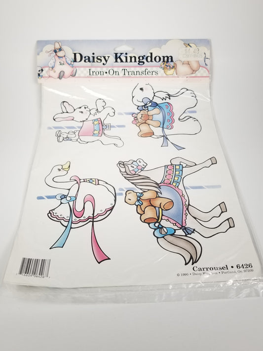 Daisy Kingdom Iron On Transfers Carrousel 6426 full Page