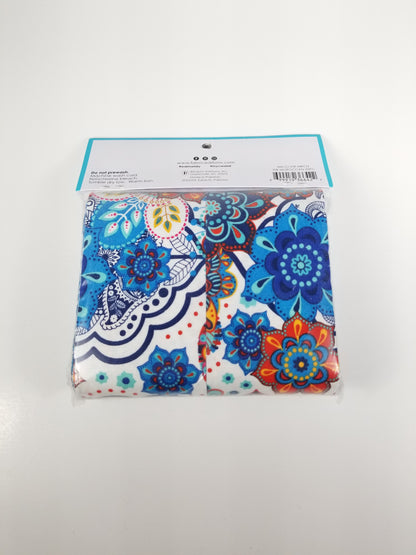 Create it strips 100% cotton MOROCCAN precut quilting fabric jelly rolls funky blue paisley