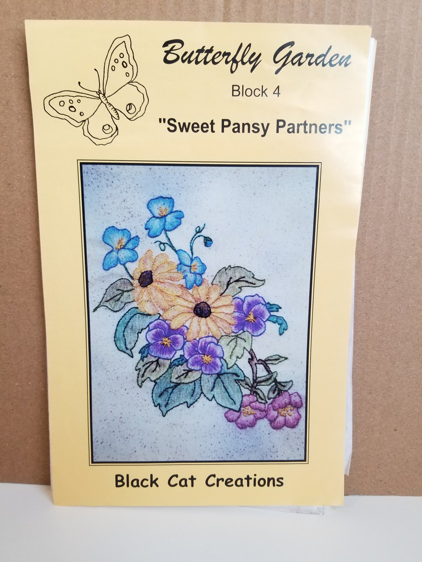 Black Cat Creations Butterfly Garden Blocks 1 through 12 c 1999 pattern