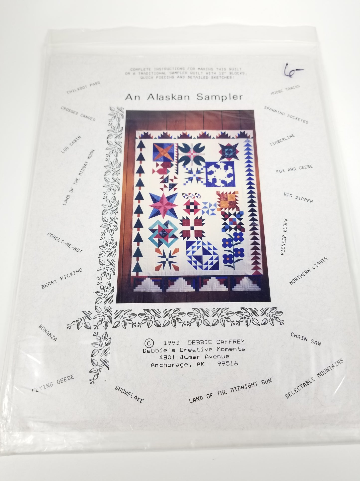 VINTAGE An Alaska Sampler Debbie Caffrey 1993 quilt pattern