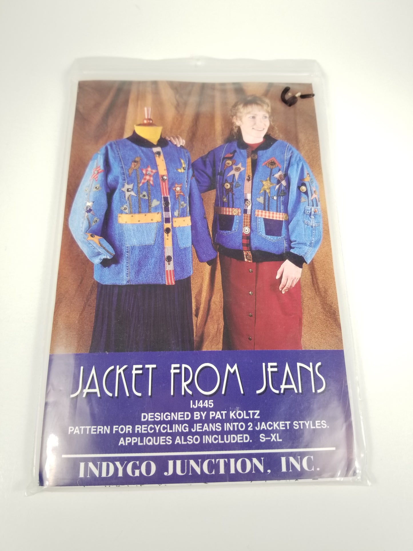 Jacket From Jeans IJ445 By Pat Koltz Indygo Junction Sewing Pattern