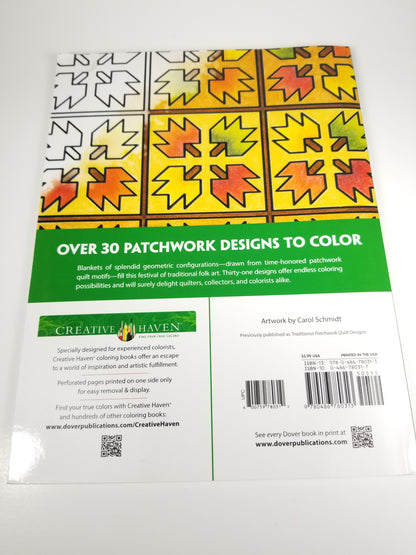 Patchwork Quilt Designs Coloring Book