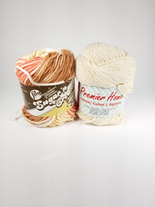 Lily sugar and cream premier cotton yarn bundle