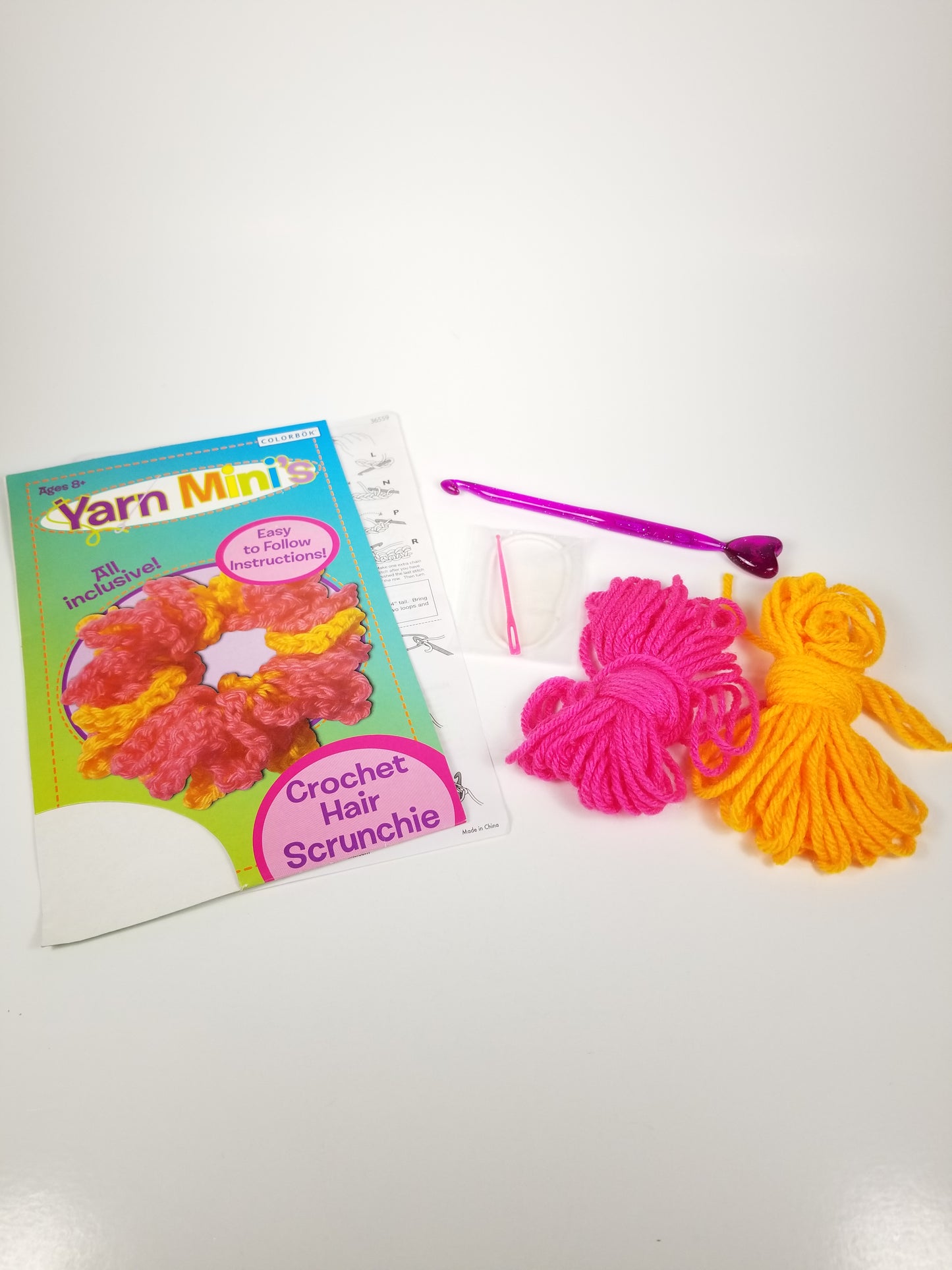 Yarn Minis Crochet Hair Scrunchie Full Kit