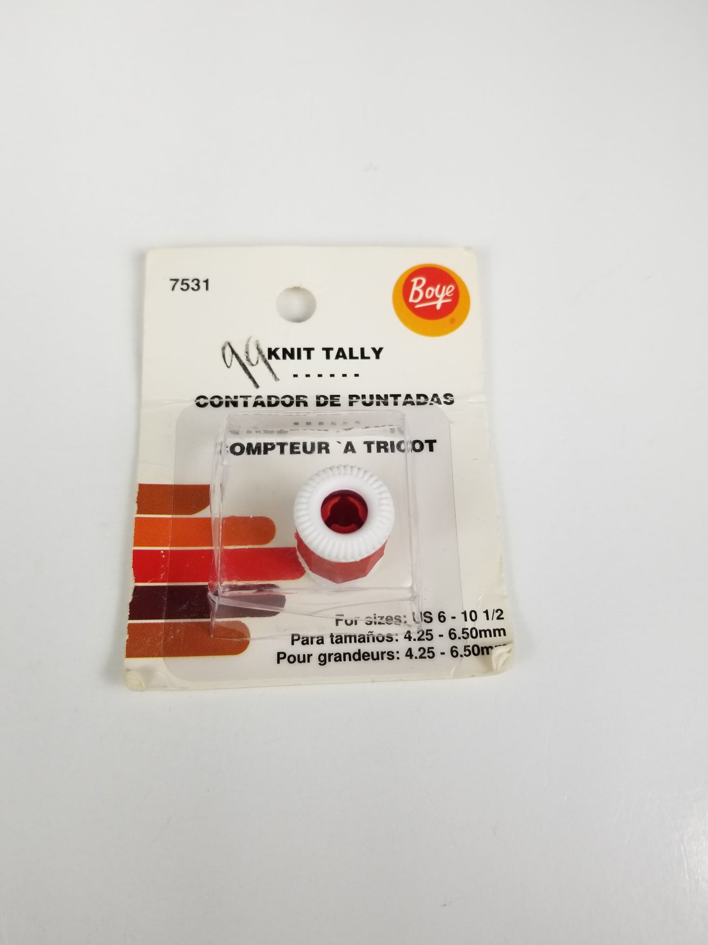 NOS Vintage Boye Knit Tally knitting counter Boye Wrights