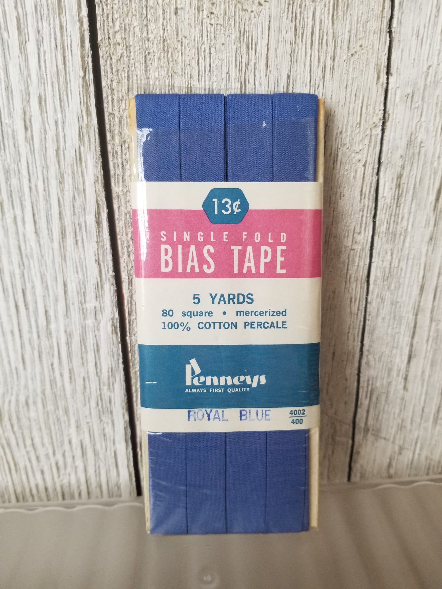 Vintage Single Fold Bias Tape Wright's Boiltex, J&P Coats, Talon, Warren (Pick Your Color)