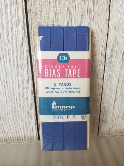 Vintage Single Fold Bias Tape Wright's Boiltex, J&P Coats, Talon, Warren (Pick Your Color)