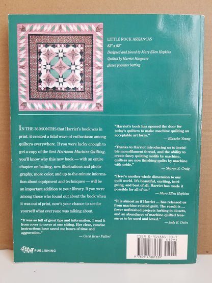 Heirloom Machine Quilting Guide Harriet Hargrave