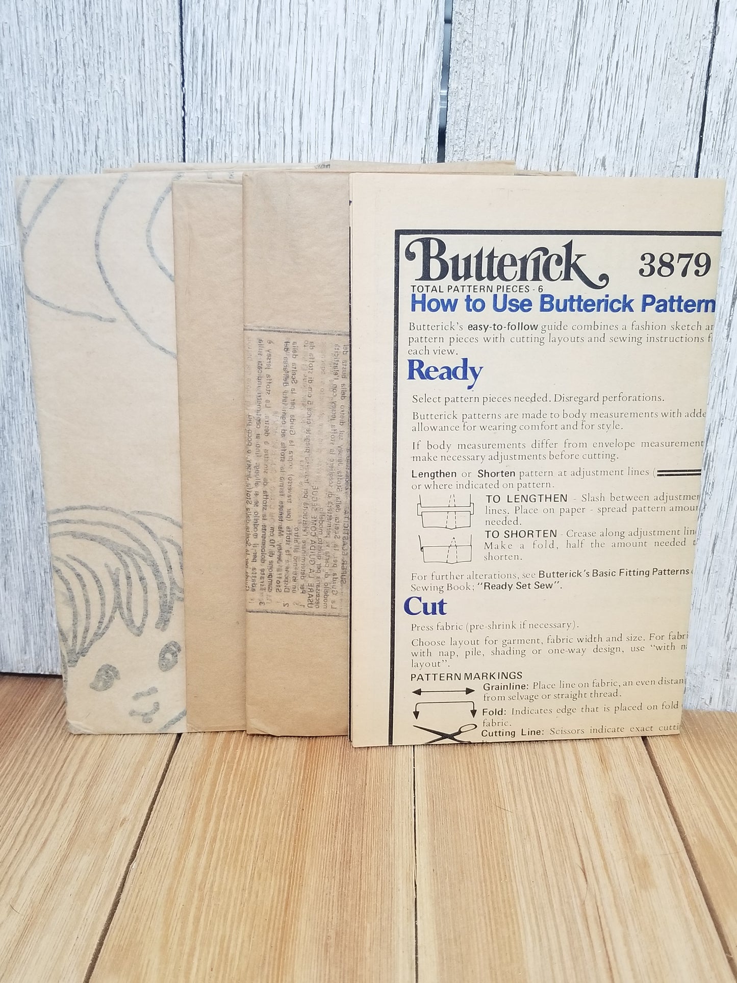 Butterick 3879 Misses Nightshirt Bikini Briefs Iron On Transfers Included Pattern Uncut FF