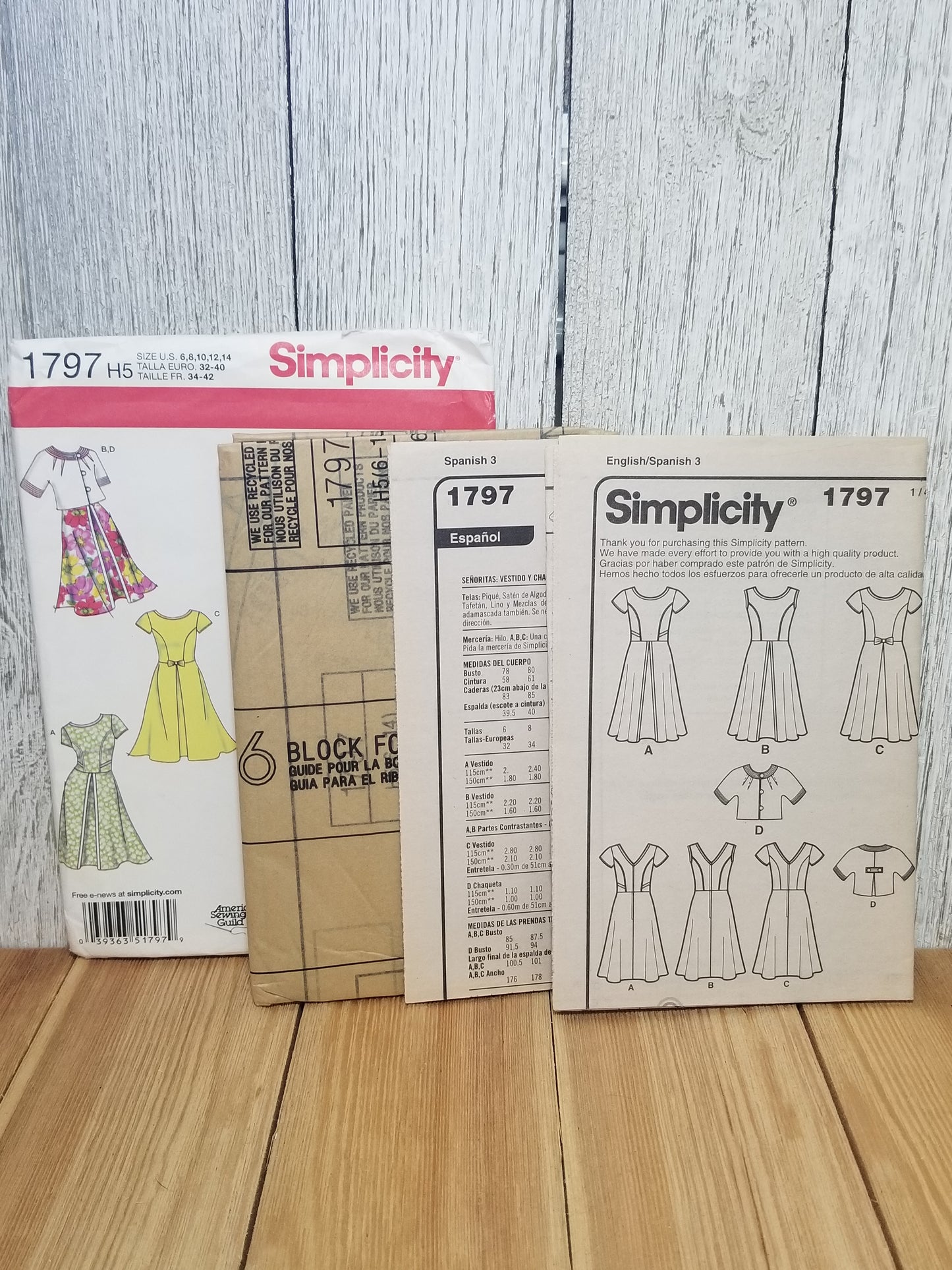 Simplicity 1797 Sunday Best Summer Dress H5 6-14 Uncut FF Sewing Pattern
