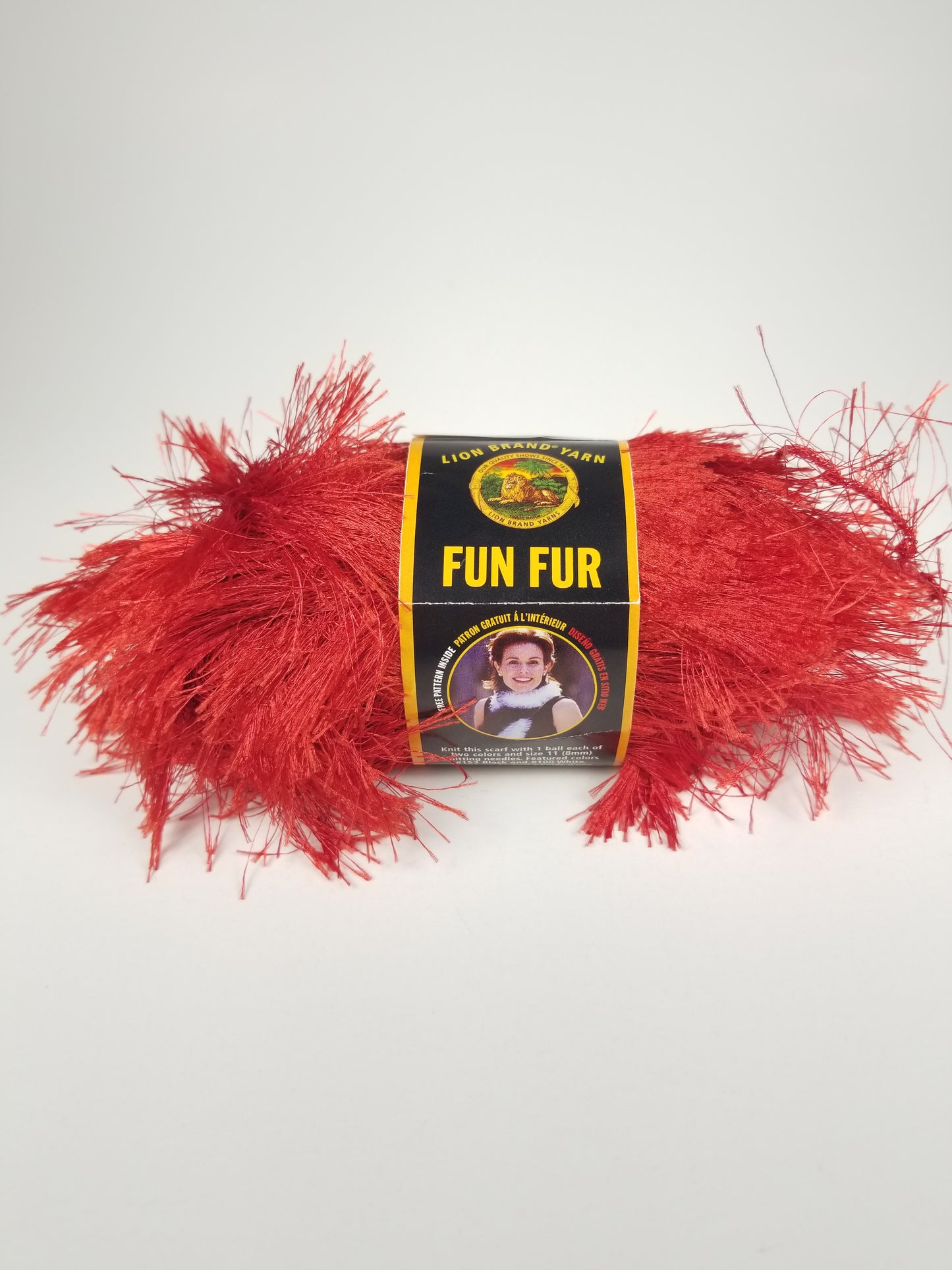 Lion Brand Fun Fur Sensations Cello White feather yarn