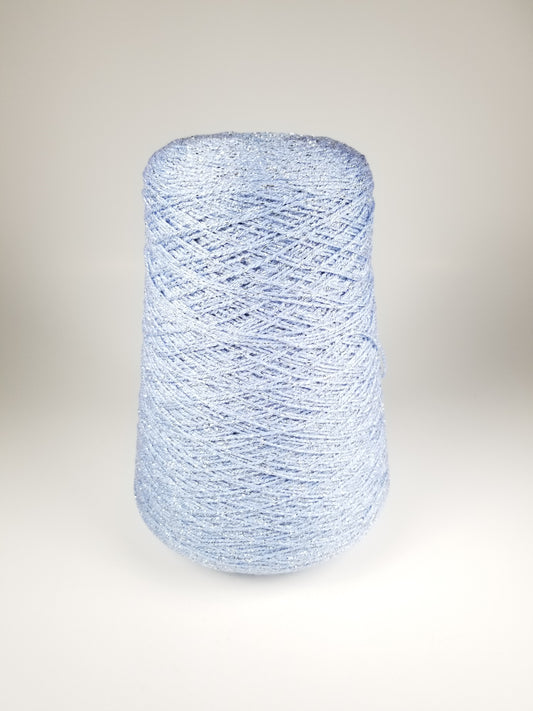 Yarn Country Yarns Flash Ice Blue Glitter Acylic Yarn Cone