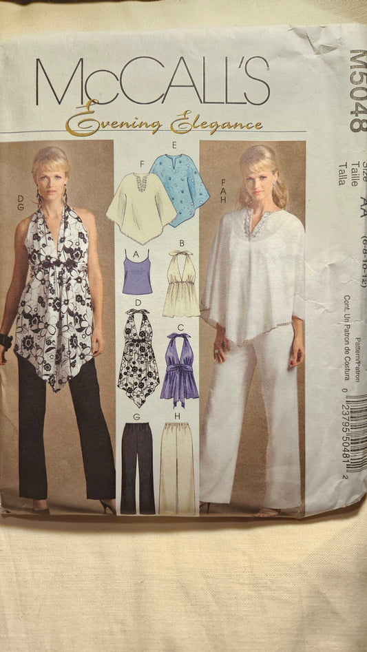 McCall's #M5048 misses size AA 6-12 uncut ff sewing pattern