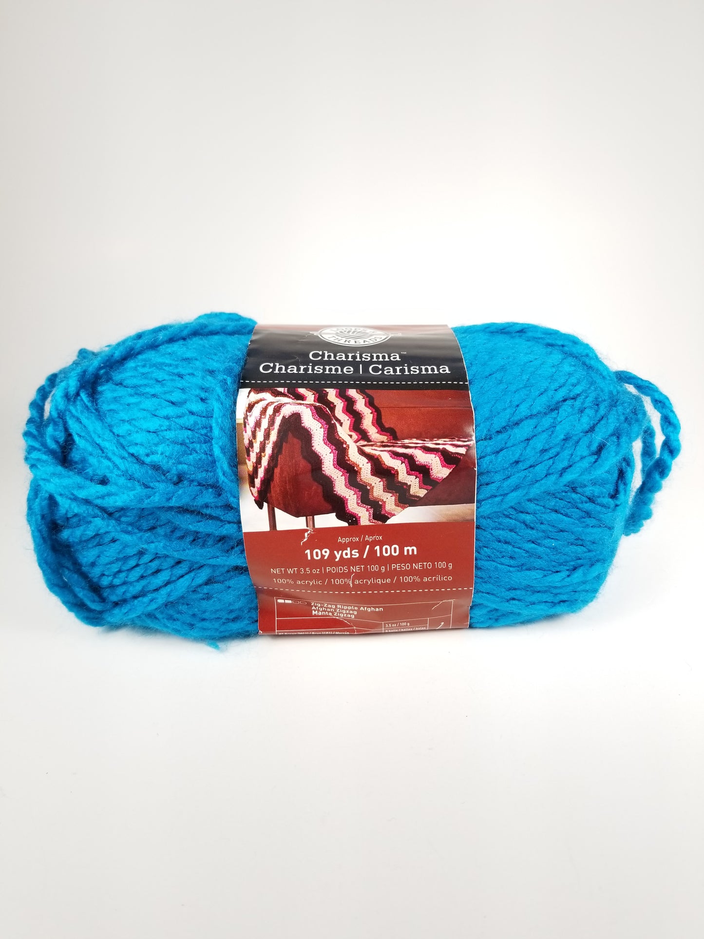 Loops and thread Charisma bulky yarn 7 skein bundle electric Blue lot 12/780